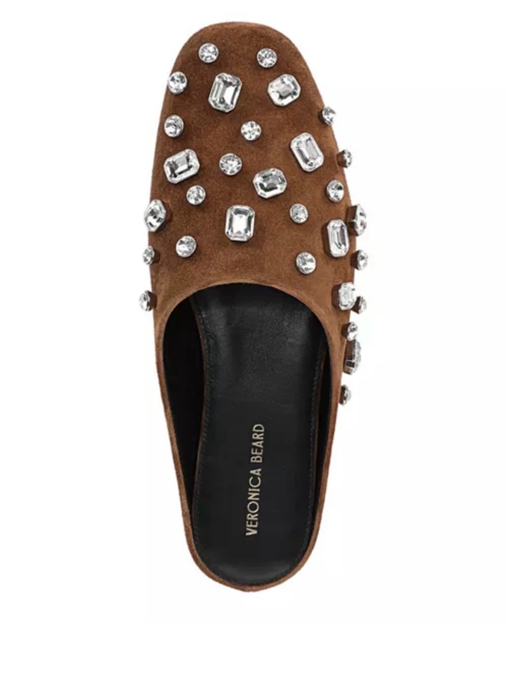 Veronica Beard Narcisa Embellished Suede Mules | Size 5.5 | Unworn | Dust Bag